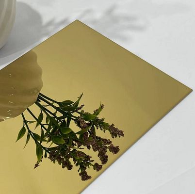 Guter Preis PVD-Beschichtung Goldspiegel-Finish 304er Güte Edelstahlblech Dekorplatte Online