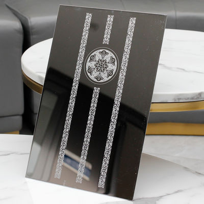 Guter Preis Super Mirror Finish 304 Grade Etched Edelstahlblech in 1219x3048mm Größe für dekorative Anwendungen Online