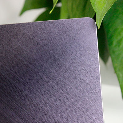 Guter Preis PVD Violet Cross Hairline 430 Edelstahlblech 1219x2438mm Dekorationsblech aus Edelstahl Online