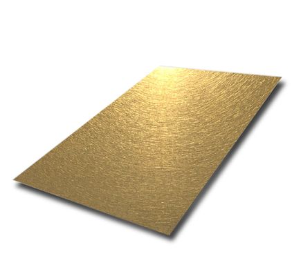 Guter Preis Gold PVD Beschichtung 304 Edelstahl Vibrationsblech Dekorplatte 1219x2438mm Online