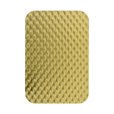 Gold Spiegel Veredelung 304 201 Edelstahl geprägte Blech mit 0,85 mm Dicke für dekorative Wandplatten