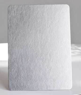 Guter Preis Heißer Verkauf 201 silberfarbene Edelstahl-Vibrationsblech-Dekorationsplatte Online