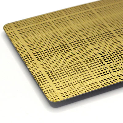 Guter Preis Gold Spiegel Veredelung 304 Edelstahl geätztes Blatt in 1219x3048mm Größe für dekorative Anwendungen Online