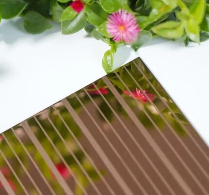 Guter Preis Roségoldfarbene Spiegeloberfläche, geätztes Edelstahlblech, Dekorationsplatte, 1,0 mm Dicke Online