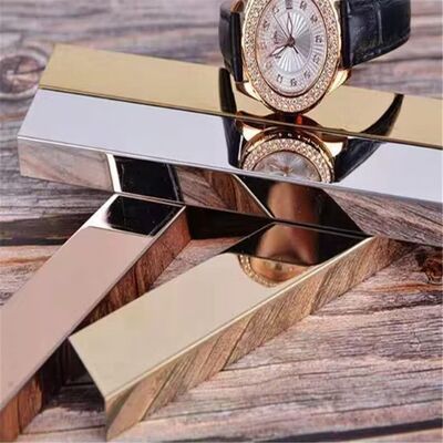 Maßgeschneiderte U-förmige Fliesenleiste aus 304 Edelstahl mit Spiegelfläche