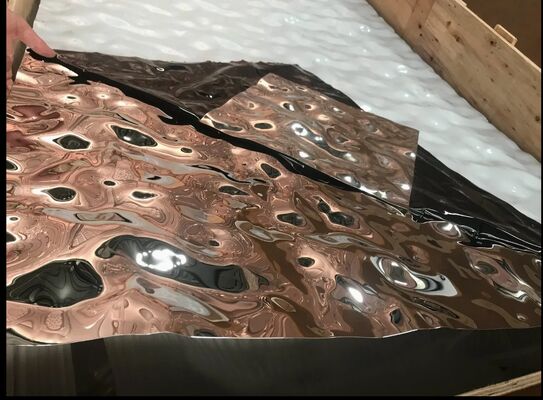 Guter Preis 3D-Wasserröhren aus Edelstahl, Spiegelveredelung Dekorationsplatte Online