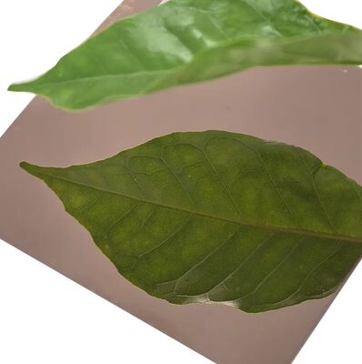 Langlebiges 304 Roségold Spiegel Edelstahlblech für Heimdekoration