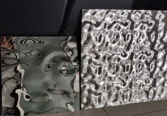 Spiegel-Wasser-Wellen-Edelstahl: Hochreflektierende Dekorationsplatte