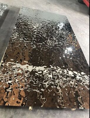 Guter Preis Luxus-Spiegel-Wasser-Wellen-Edelstahlbleche für Designerdecken Online