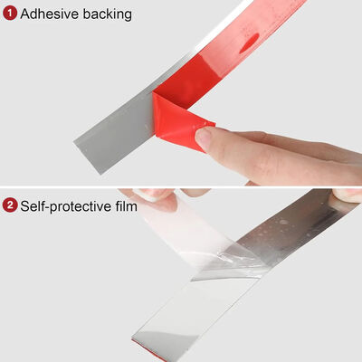 Fläche der Haarlinie PVD Farbbeschichtung Edelstahlfliesen Trim Flat Adhesive Roll