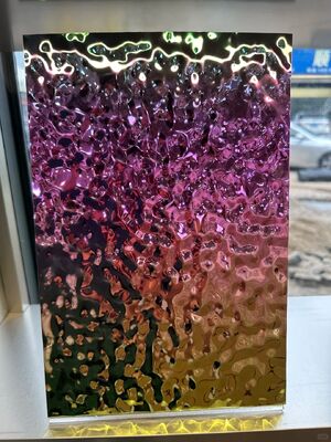 0.65mm Dicke Silber Spiegel Veredelung PVD Edelstahlblech für Decoration von Decke und Wand