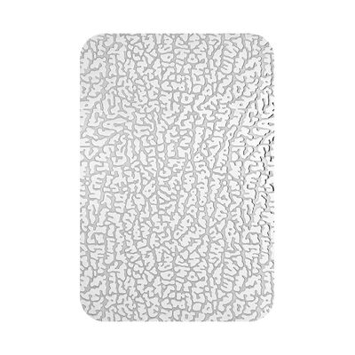 Guter Preis Lederdesign Silberpolster geprägtes Edelstahlblech mit Schlitzkante für dekorative Wand Online