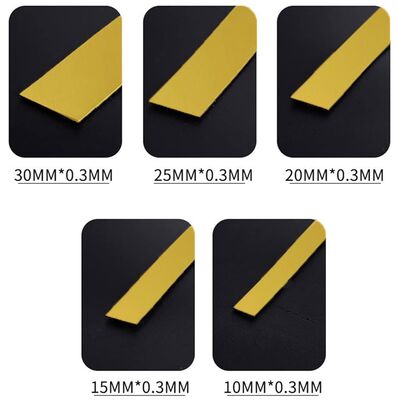Guter Preis Selbstklebendes goldfarbenes Spiegel-Edelstahl-Zierleistenband, DIY-Wanddekoration Online
