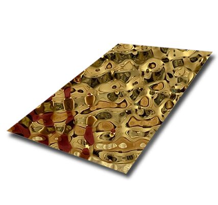 Guter Preis Spiegelgold-Wasserröhren 304 Edelstahlblech für Wand und Decke Online