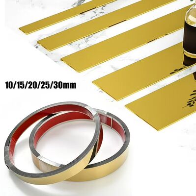 Guter Preis Luxus Spiegel Gold Edelstahl Metall Rand Trim Streifen für Fliesen & Tür Online