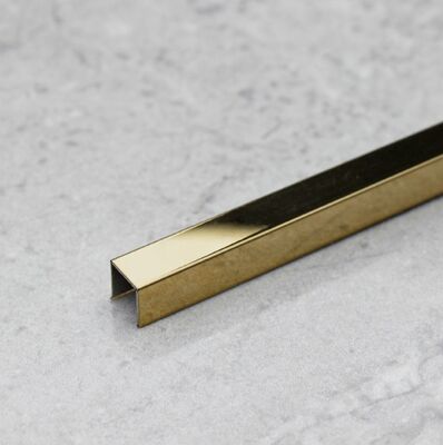 Guter Preis Spiegelgold Edelstahl U-Schnitt, perfekte Oberfläche mit Schutzfolie. Online