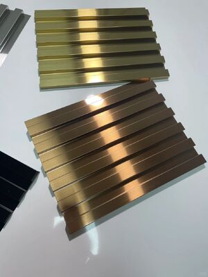 PVD Coated 304 Stainless Steel Wave Panel 10 Feet Tile Edge Trim Profile