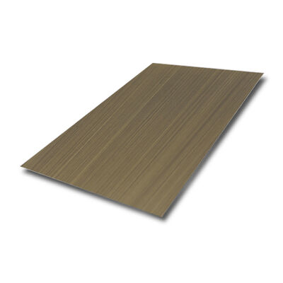 Bronze Schwarz 0,65mm Dicke 304er Güte Haarlinien-Edelstahlblech