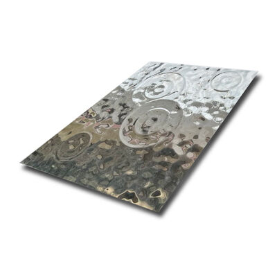 Guter Preis Regentropfen-Design, Wasserwellen-Edelstahlblech für die Innendekoration Online