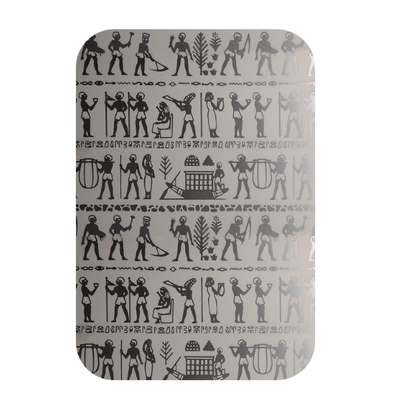 Custom Etched 304 Stainless Steel Sheet for Architectural Decor