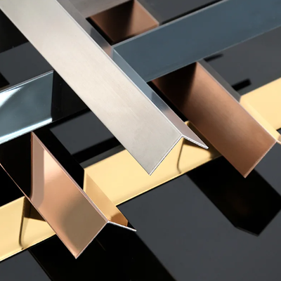 304 Edelstahl L-Winkel Trim Metal Edge Guard für Wandfliesen Ecke