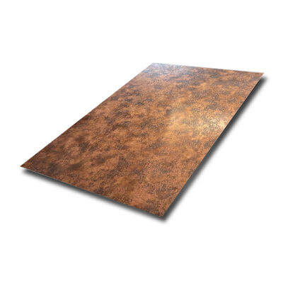 304er Edelstahlblech mit Rose Gold Beschichtung und 0,65 mm Dicke für die Dekoration von Einzelhandelsräumen