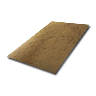 Guter Preis Antike Messing Metallblech Vier Füße Kreuz gebürstete Bronze farbbeschichtete dekorative Edelstahlblech Online