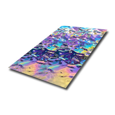 304 Edelstahl-Wassereinwirbelblatt mit Spiegelveredelung und 0,65 mm Dicke für Deckendekoration