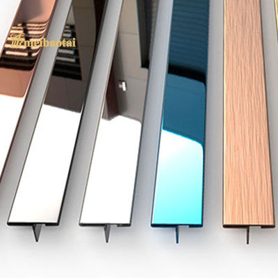 Guter Preis 3048mm Edelstahl-Effekt-Fliesen-Ordnung, Fliesen-Streifen des Edelstahl-304 Online