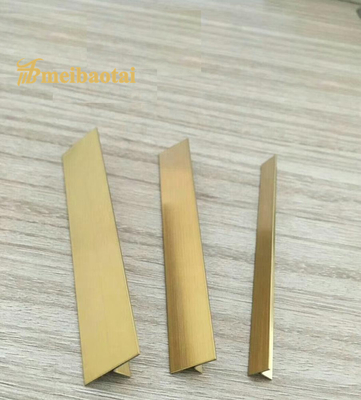 Materielle T Form goldene überzogene Edelstahl-Fliesen-Ordnung POSCOs