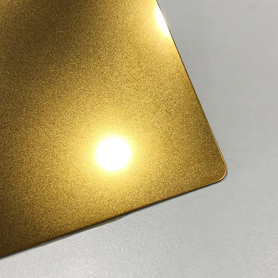 PVD Goldfarben beschichtetes dekoratives Edelstahlblech mit 1000 mm Breite und 7c PVC-Folie