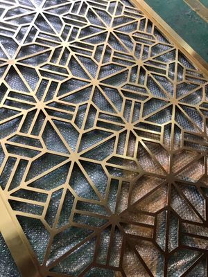 Guter Preis Antikes Messingedelstahl-Raum-Teiler-Wand-Teiler ODM verfügbar Online