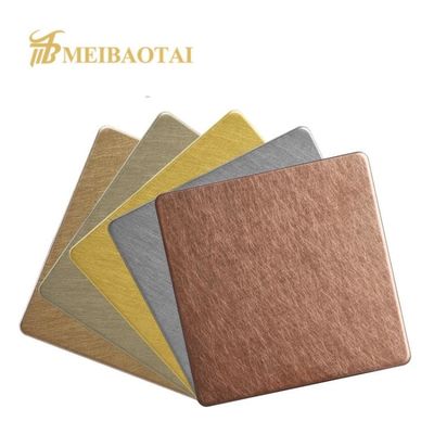 Guter Preis Dekoratives Edelstahlblech-Metall 3mm 304 Grad Viberations-Technik Online