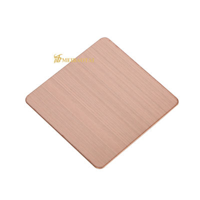 Guter Preis PVD beschichtet 430 Grad Haarlinie Edelstahlblechplatte 1219x2438mm mit 8c PVC-Film Online