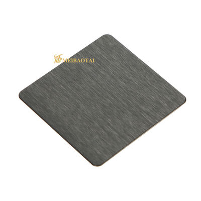 Guter Preis Schwarzes Haarstrichedelstahlblech strahlte 0.45mm Stärke sand Online