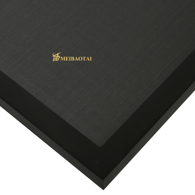 0.65mm Stärke-schwarzes Haarstrichedelstahlblech 4*8FT