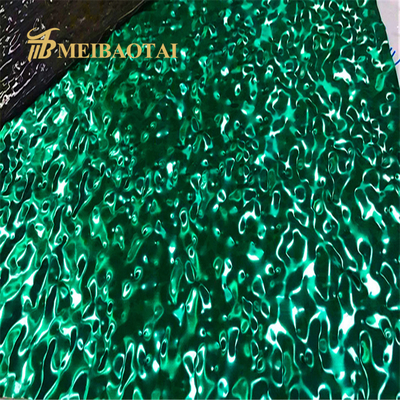 Astm Pvd beschichtete Größe der Edelstahlblech-grüne Farbe1500x3000mm