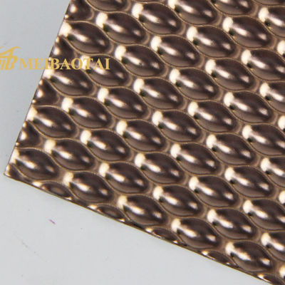 Guter Preis JIS prägte Edelstahlblech-Rose Color Four Feet Decorative-Blatt Online