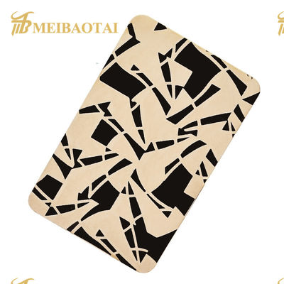 Guter Preis Ätzung Stärke-Farbbeschichtungs-der Platte der Muster-Edelstahlblech-1.0mm Online