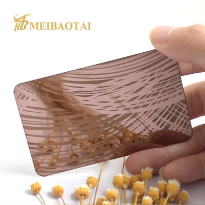 Guter Preis 201 304 fertiger geätzter Fuß-Schlitz-Rand des Edelstahlblech-4x8 Online