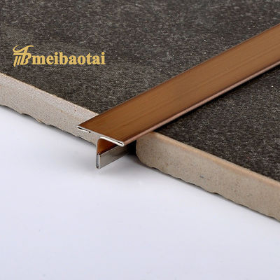 Guter Preis Antike Kupfer 10mm Edelstahl Fliesen Trim mit Haarlinie Finish für Eckschutz Online
