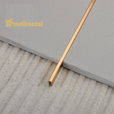 Guter Preis PVD Rose Gold 6mm Edelstahl Fliesen Trim U Profil mit JIS Standard für Wanddekoration Online