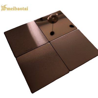 Spiegelglatte dekorative Edelstahlplatte 4x8 Größe mit 0,6 mm Dicke