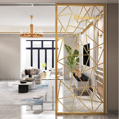 Guter Preis Laser schnitt Edelstahl-Wand-Teiler PVD beschichtete Härte HV230 Online