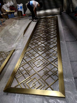 Guter Preis 304 Champagner Spiegel Edelstahl Raum Trennscheibe Hotel Dekoration Online