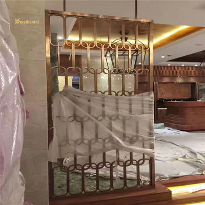 Guter Preis Dekorations-Metallsieb-Laser schnitt Raum-Teiler-Edelstahl in Esszimmer Online