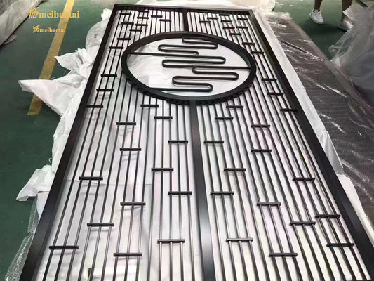 Guter Preis Braune Farbe, maßgeschneiderte Größe, beliebter Metallraumteiler Online