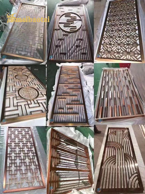 Guter Preis SS201 304 Anpassung Edelstahl Raum Trennwand Dekoration Online