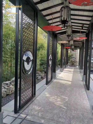 Guter Preis Haarstrichmetallschwarz-Rahmen-Raum-Teiler PVD beschichteten LÄRM Standard Online