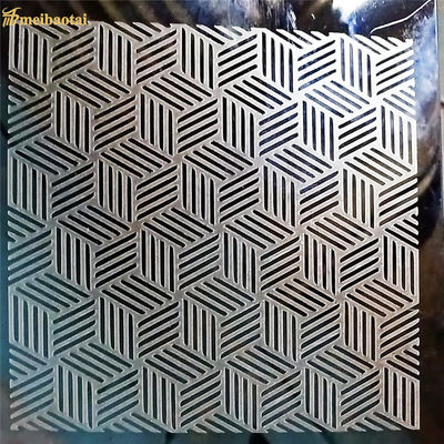 Guter Preis Luxus-Muster 3D ätzte Stahlplatte vier Fuß starke 0.65mm Online